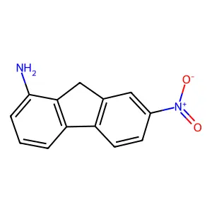 1-Amino-7-nitrofluorene structure
