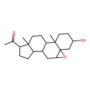 1-[(1S,2R,5S,7S,9R,11S,12S,15S,16S)-5-hydroxy-2,16-dimethyl-8-oxapentacyclo[9.7.0.02,7.07,9.012,16]octadecan-15-yl]ethanone structure