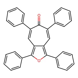 1,3,5,7-tetraphenylcyclohepta[c]furan-6-one structure