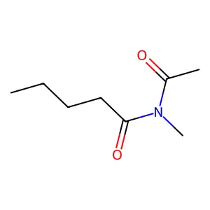 N-ACETYL-N-METHYLPENTANAMIDE structure