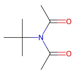 N-Acetyl-N-(1,1-dimethylethyl) acetamide structure