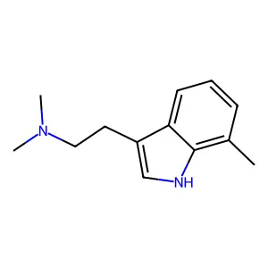 N,N-dimethyl-2-(7-methyl-1H-indol-3-yl)ethanamine structure