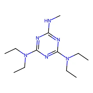 1,3,5-Triazine-2,4,6-triamine, N''-methyl-N,N,N',N'-tetraethyl- structure