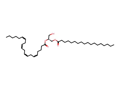 1-O-Hexadecyl-2-o-arachidonyl-sn-glycerol structure
