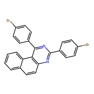 1,3-Di(4-bromophenyl)benzo[f]quinazoline structure