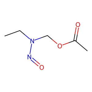 [ethyl(nitroso)amino]methyl acetate structure