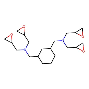 1,3-Cyclohexanedimethanamine, N,N,N',N'-tetrakis(oxiranylmethyl)- structure
