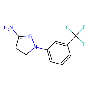 Compound C10H10F3N3 structure