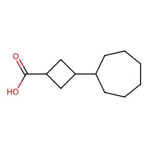 3-Cycloheptyl-cyclobutanecarboxylic acid structure