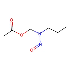 [nitroso(propyl)amino]methyl acetate structure