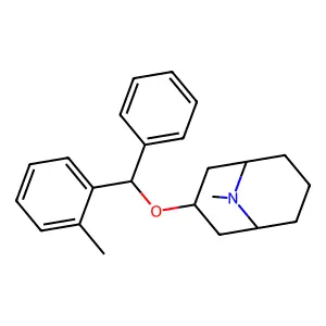 9-methyl-3-[(2-methylphenyl)-phenylmethoxy]-9-azabicyclo[3.3.1]nonane structure
