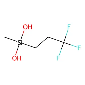 Methyl(3,3,3-trifluoropropyl)silanediol structure