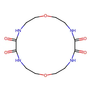 1,10-Dioxa-4,7,13,16-tetraazacyclooctadecane-5,6,14,15-tetrone structure