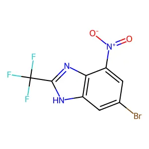 BENZIMIDAZOLE, 6-BROMO-4-NITRO-2-(TRIFLUOROMETHYL)- structure