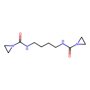 N,N'-Tetramethylenebis(1-aziridinecarboxamide) structure