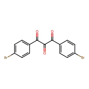 1,3-bis(4-bromophenyl)-1,2,3-propanetrione structure