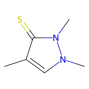1,2,4-trimethylpyrazole-3-thione structure