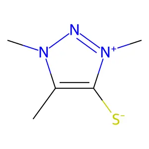 1,3,5-trimethyltriazol-3-ium-4-thiolate structure
