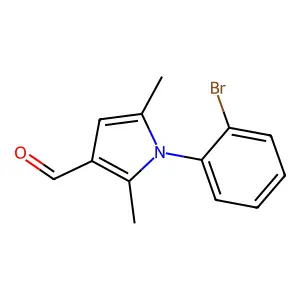 1-(2-bromophenyl)-2,5-dimethyl-1H-pyrrole-3-carbaldehyde structure