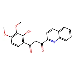 1-(2-Hydroxy-3,4-dimethoxyphenyl)-3-(2-quinolinyl)-1,3-propanedione structure