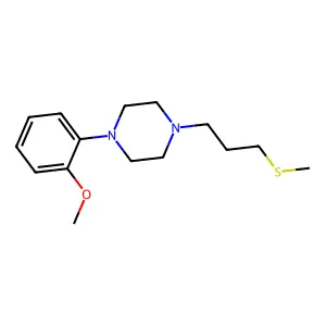 1-(2-methoxyphenyl)-4-(3-methylsulfanylpropyl)piperazine structure