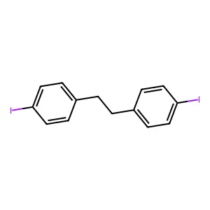 1,1'-ethane-1,2-diylbis(4-iodobenzene) structure
