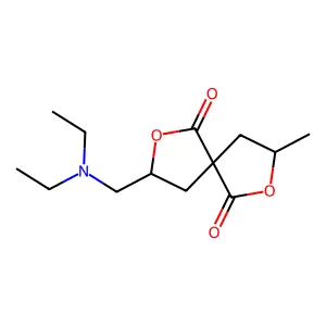 3-((Diethylamino)methyl)-8-methyl-2,7-dioxaspiro(4.4)nonane-1,6-dione structure