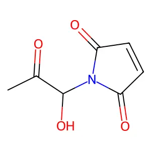 1-(1-hydroxy-2-oxopropyl)pyrrole-2,5-dione structure