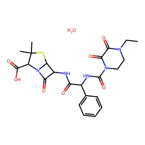 Piperacillin monohydrate structure