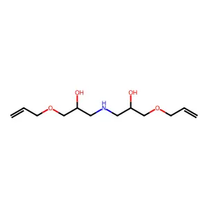 1-[(2-hydroxy-3-prop-2-enoxypropyl)amino]-3-prop-2-enoxypropan-2-ol structure