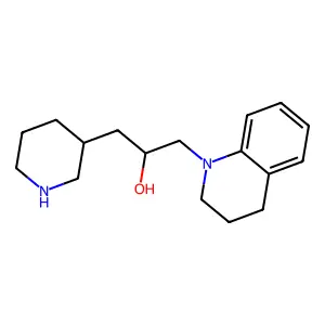 1-(3,4-dihydro-2H-quinolin-1-yl)-3-piperidin-3-ylpropan-2-ol structure
