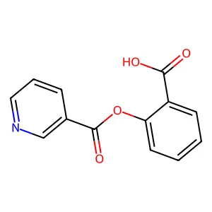 Salicylic acid, nicotinate structure