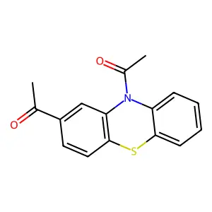 1-(10-acetylphenothiazin-2-yl)ethanone structure