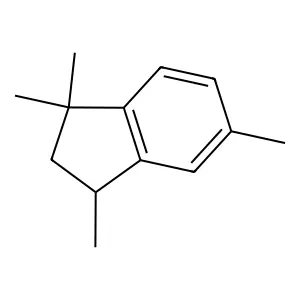 1,3,3,6-tetramethyl-1,2-dihydroindene structure