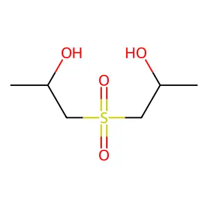1-(2-hydroxypropylsulfonyl)propan-2-ol structure