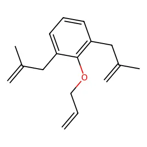 1,3-bis(2-methylprop-2-enyl)-2-prop-2-enoxybenzene structure