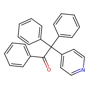 1,2,2-triphenyl-2-pyridin-4-ylethanone structure