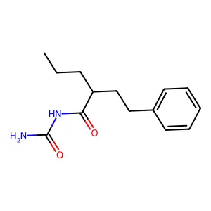 1-(2-Phenethylvaleryl)urea structure