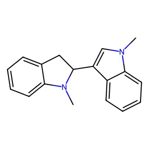 1,1'-dimethyl-2,3-dihydro-1h,1'h-2,3'-biindole structure
