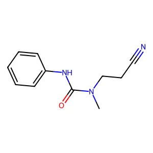 1-(2-cyanoethyl)-1-methyl-3-phenylurea structure