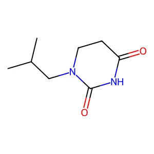 1-(2-methylpropyl)-1,3-diazinane-2,4-dione structure