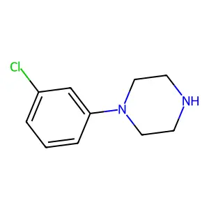 1-(3-Chlorophenyl)piperazine structure