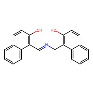 1-[[(2-hydroxynaphthalen-1-yl)methylideneamino]methyl]naphthalen-2-ol structure