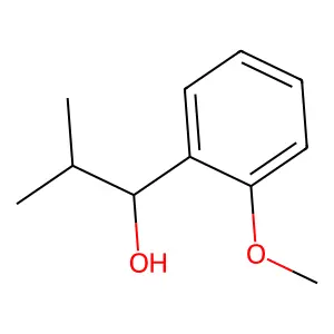1-(2-methoxyphenyl)-2-methylpropan-1-ol structure