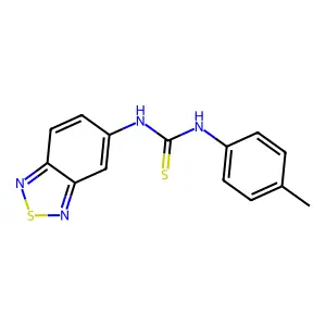 1-(2,1,3-benzothiadiazol-5-yl)-3-(4-methylphenyl)thiourea structure