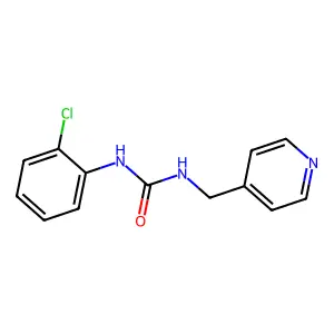 1-(2-chlorophenyl)-3-(pyridin-4-ylmethyl)urea structure