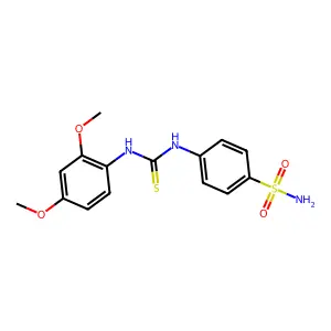 1-(2,4-dimethoxyphenyl)-3-(4-sulfamoylphenyl)thiourea structure