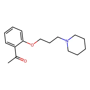 1-{2-[3-(PIPERIDIN-1-YL)PROPOXY]PHENYL}ETHAN-1-ONE structure