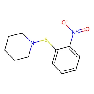 1-(2-nitrophenyl)sulfanylpiperidine structure