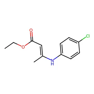 ethyl 3-(4-chloroanilino)but-2-enoate structure